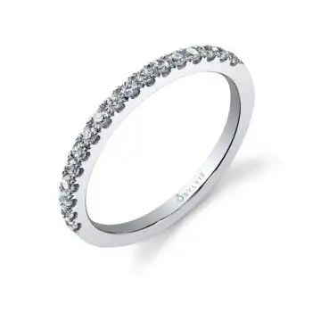 White Gold Classic Diamond Wedding Band - Chantelle