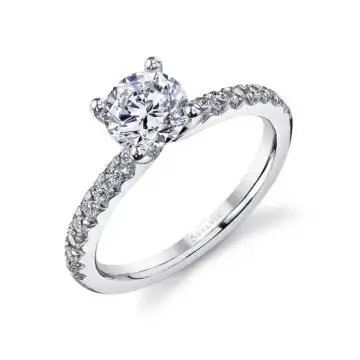 Round Cut Classic Engagement Ring - Heidi