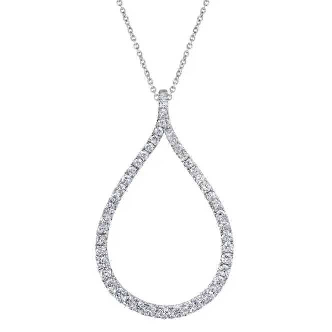 Diamond Hoop Pendant