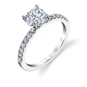 Round Cut Classic Engagement Ring - Celeste