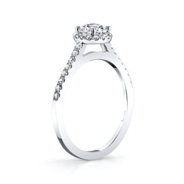 Round Halo Engagement Ring - Jenny