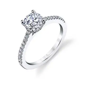 Round Cut Classic Engagement Ring - Aurore