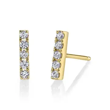 White Gold Chic stacked diamond Ear Climbers