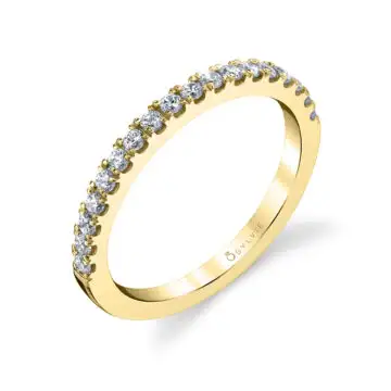 White Gold Classic Diamond Wedding Band - Olivia