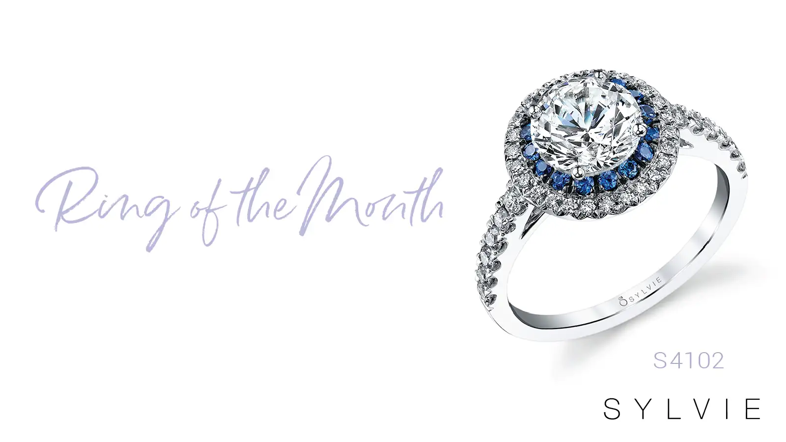 Sylvie’s Ring of the Month - Blue Sapphire Engagement Ring