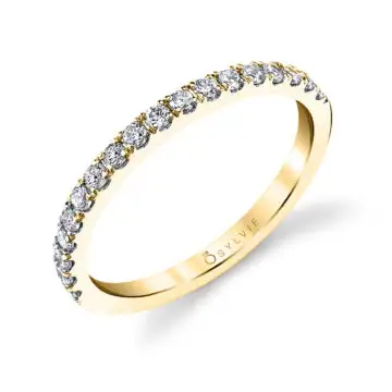 White Gold Classic Diamond Wedding Band - Jacalyn