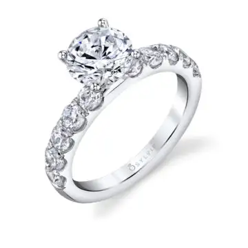 Round Cut Classic Engagement Ring - Octavie