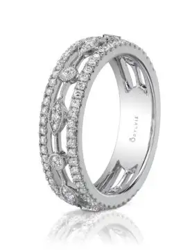 White Gold Modern Diamond Ring