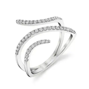 White Gold Modern Diamond Ring