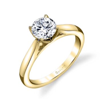 Solitaire Engagement Rings by Sylvie - Diamond Solitaire Rings