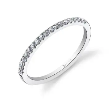 White Gold Classic Wedding Band - Jenny