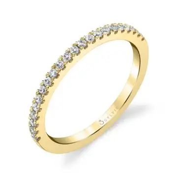 White Gold Classic Diamond Wedding Band - Aurore