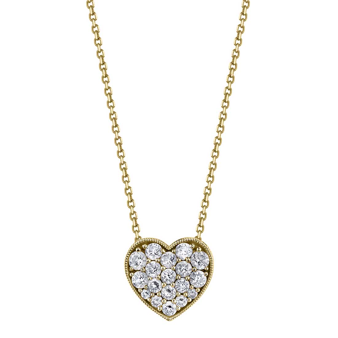 Heart-Shaped Diamond Necklace - Sylvie Jewelry
