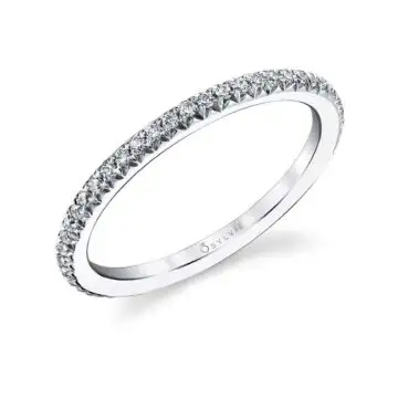 White Gold Classic Wedding Band - Adorlee