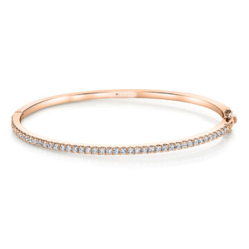 White Gold Elegant Diamond Bangle