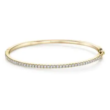 White Gold Elegant Diamond Bangle