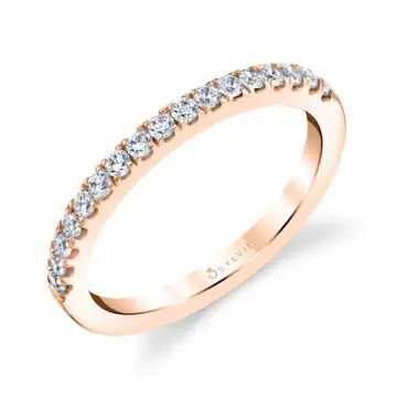 White Gold Classic Wedding Band - Emma