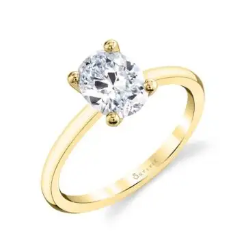 Oval Cut Solitaire Engagement Ring - Dominique