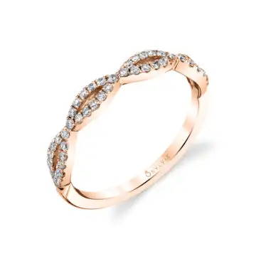 White Gold Stackable Wedding Band