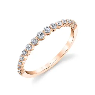 White Gold Stackable Wedding Band