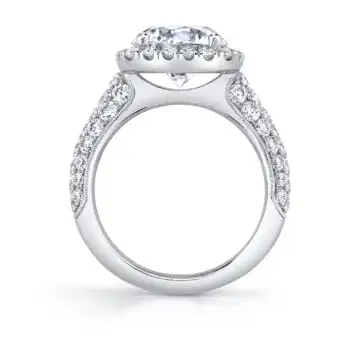 Sylvie Pear Shaped Engagement Ring With Halo S1409-PS – Chalmers Jewelers