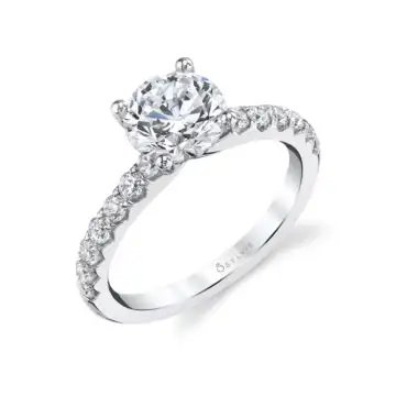 Round Cut Classic Engagement Ring - Aimee