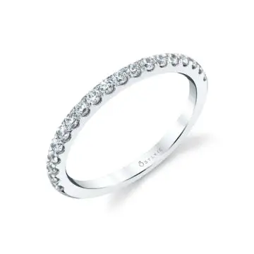 White Gold Round Cut Designer Diamond Wedding Ring - Tatianna