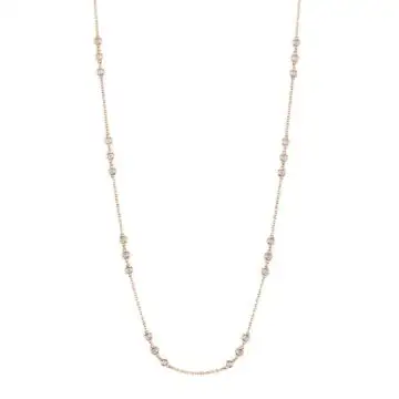 White Gold Diamonds by the Yard Necklace - 2.21 Carats