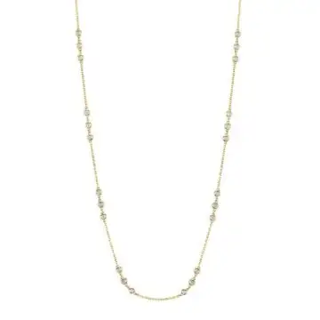 White Gold Diamonds by the Yard Necklace - 2.21 Carats