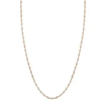 White Gold Diamonds by the Yard Necklace - 1.40 Carats