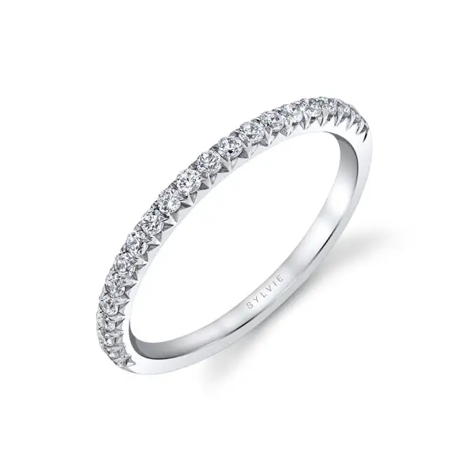 White Gold Round Cut Classic Hidden Halo Engagement Ring Profile Image