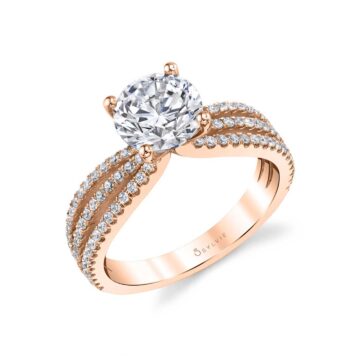 Split Shank Engagement Rings by Sylvie - Split Shank Rings