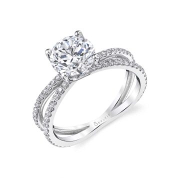 Split Shank Engagement Rings by Sylvie - Split Shank Rings