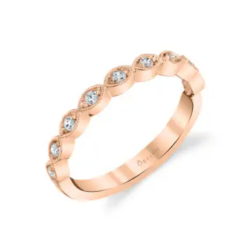 White Gold Stackable Diamond Ring