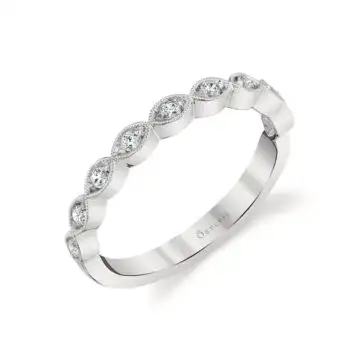 White Gold Stackable Diamond Ring