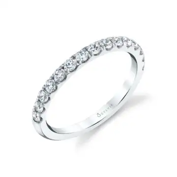 White Gold Classic Diamond Wedding Ring - Aimee