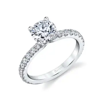 Round Cut Classic Engagement Ring - Vanessa