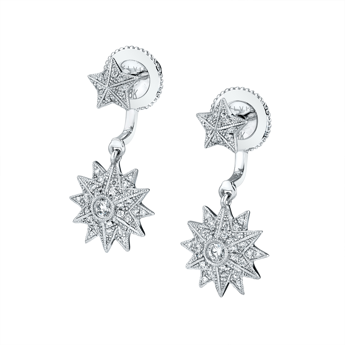 Star Shaped Peekaboo Earrings | Sylvie Jewelry