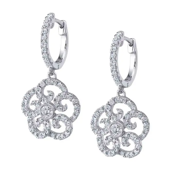 Flower Diamond Earrings