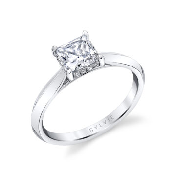 Solitaire Engagement Rings by Sylvie - Diamond Solitaire Rings