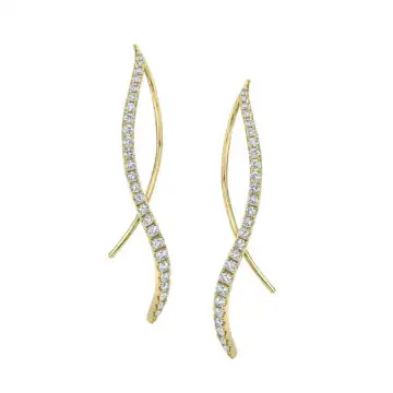 Diamond earrings drop on sale style