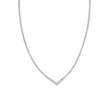 The Graduated Diamond Tennis Necklace [6-167] - $44,700 : Birkbecks  Jewellers, Bespoke Gold Coast Jewellers