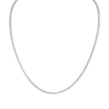 White Gold Diamond Tennis Necklace