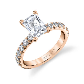 Radiant Engagement Rings by Sylvie