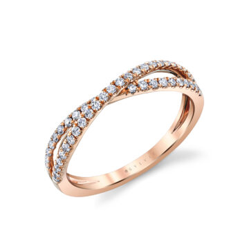 White Gold Classic Crossover Wedding Band