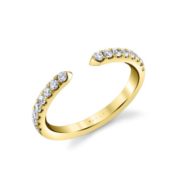 White Gold Classic Modern Open Wedding Band