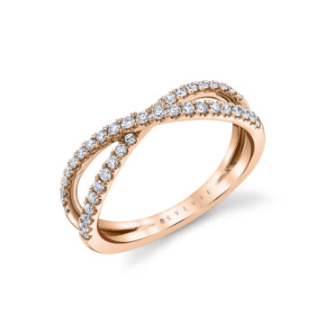 White Gold Classic Crossover Wedding Ring