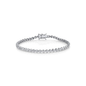 White Gold Petite Diamond Tennis Bracelet 1.00 CT