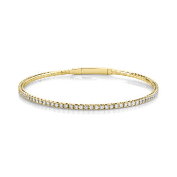 White Gold Classic Diamond Bangle