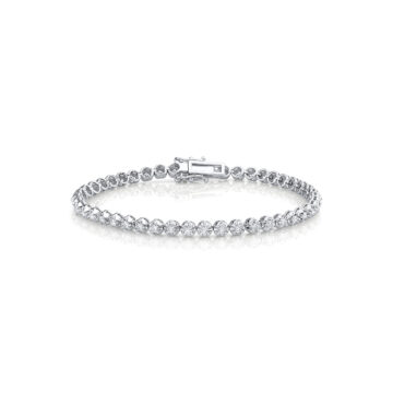 White Gold Petite Diamond Tennis Bracelet 1.40 CT